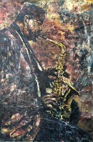 Jorn Fox Impressionist Signed Original Oil on Canvas