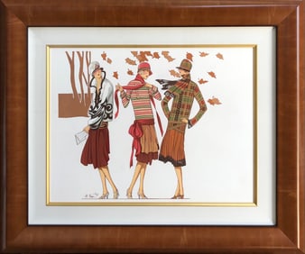 Marv Brehm "Ready for Fall" Original Gouache Signed