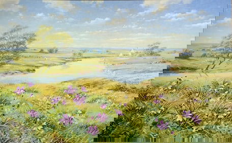 Richard Tratt (Untitled - Landscape) Signed Original Oil