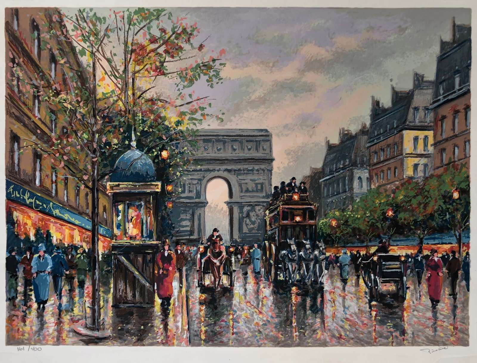 Arche de Triomphe Signed Serigraph LE (1 of 4)