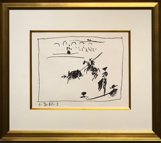 Pablo Picasso "La Pique I" (A Los Toros Avec - 1961) Original Lithograph