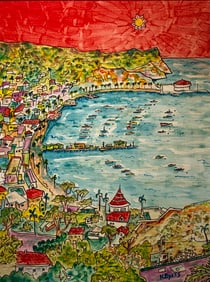 Kimm Byers Whimsical Signed Original Acrylic on Canvas