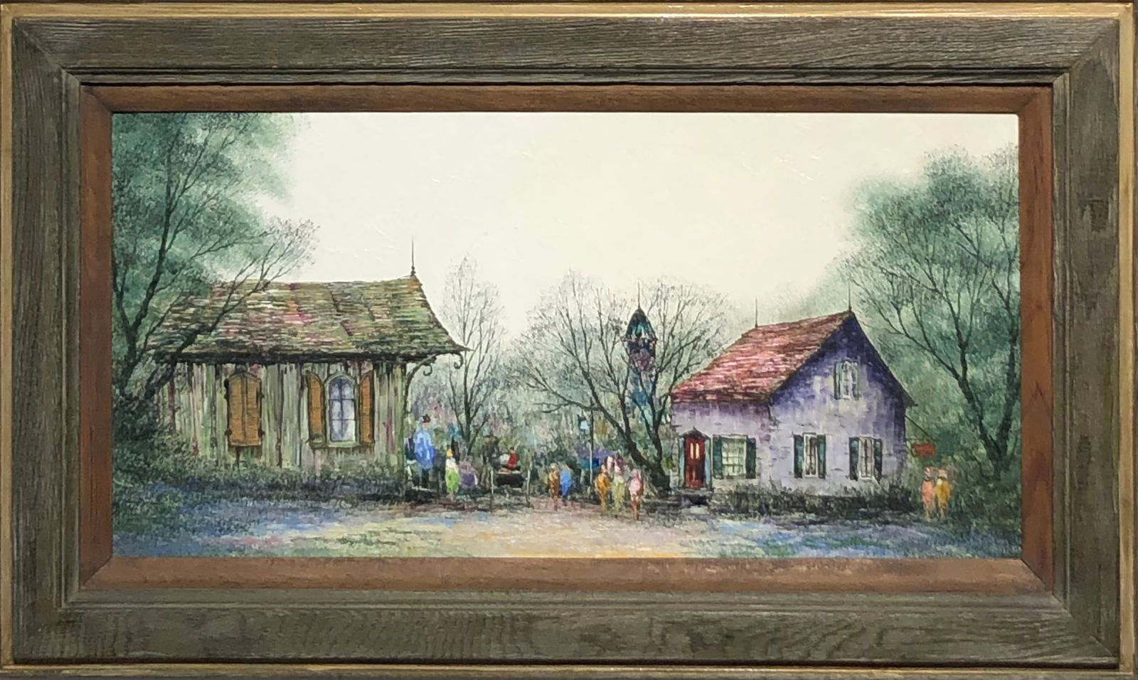 D. Warren (Impressionist - Village) Signed Original Oil (1 of 9)