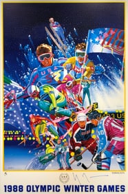 Hiro Yamagata "1988 Olympic Winter Games" Signed Litho