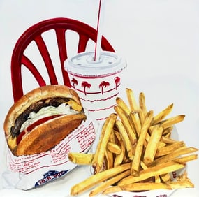 Michelle Michael "In 'N' Out" Signed (24 x 24)