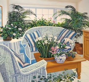 Susan Rios "A Visit with Susan" Signed Serigraph LE - Realist