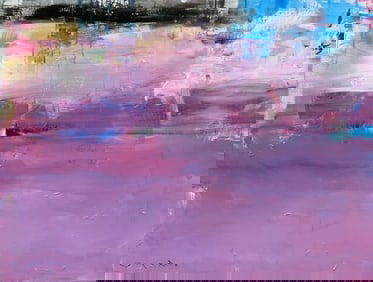 Jorn Fox Abstract Signed Original Oil and Acrylic