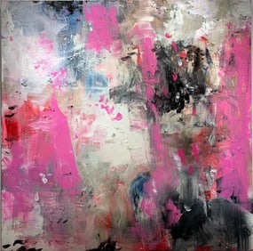 Jorn Fox Abstract Signed Original Oil and Acrylic