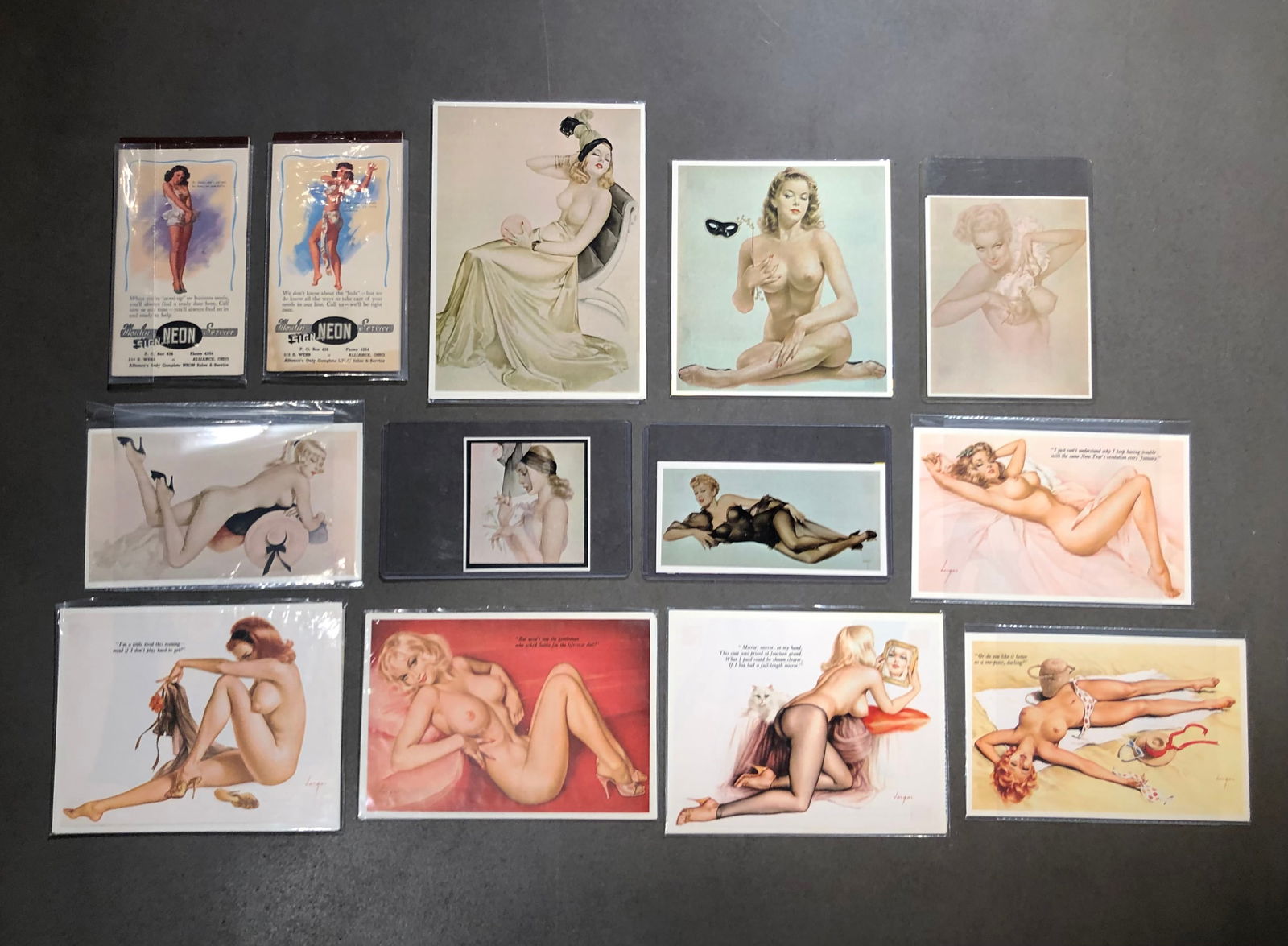Alberto Vargas (II Vargas Girl Pin-Ups) Lithographs: Artist: Alberto Vargas Title: II Vargas Girl Pin-Ups Medium: Lithograph on Paper Art Dimensions: 7 H x 5 W inches ARTIST BIO: Alberto Vargas was born in the city of Arequi