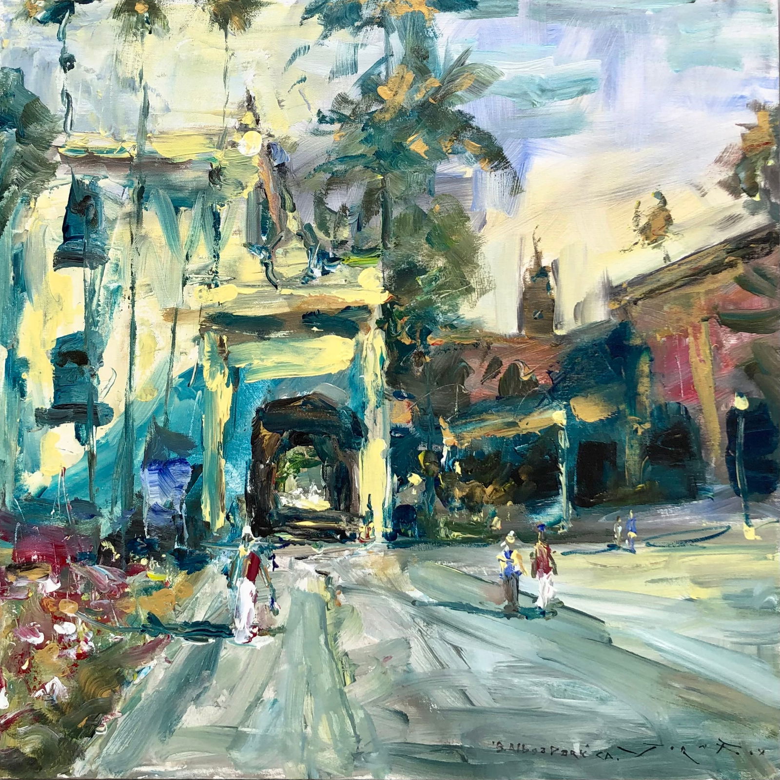 Jorn Fox (Balboa Park, CA) Signed Original Acrylic (1 of 3)