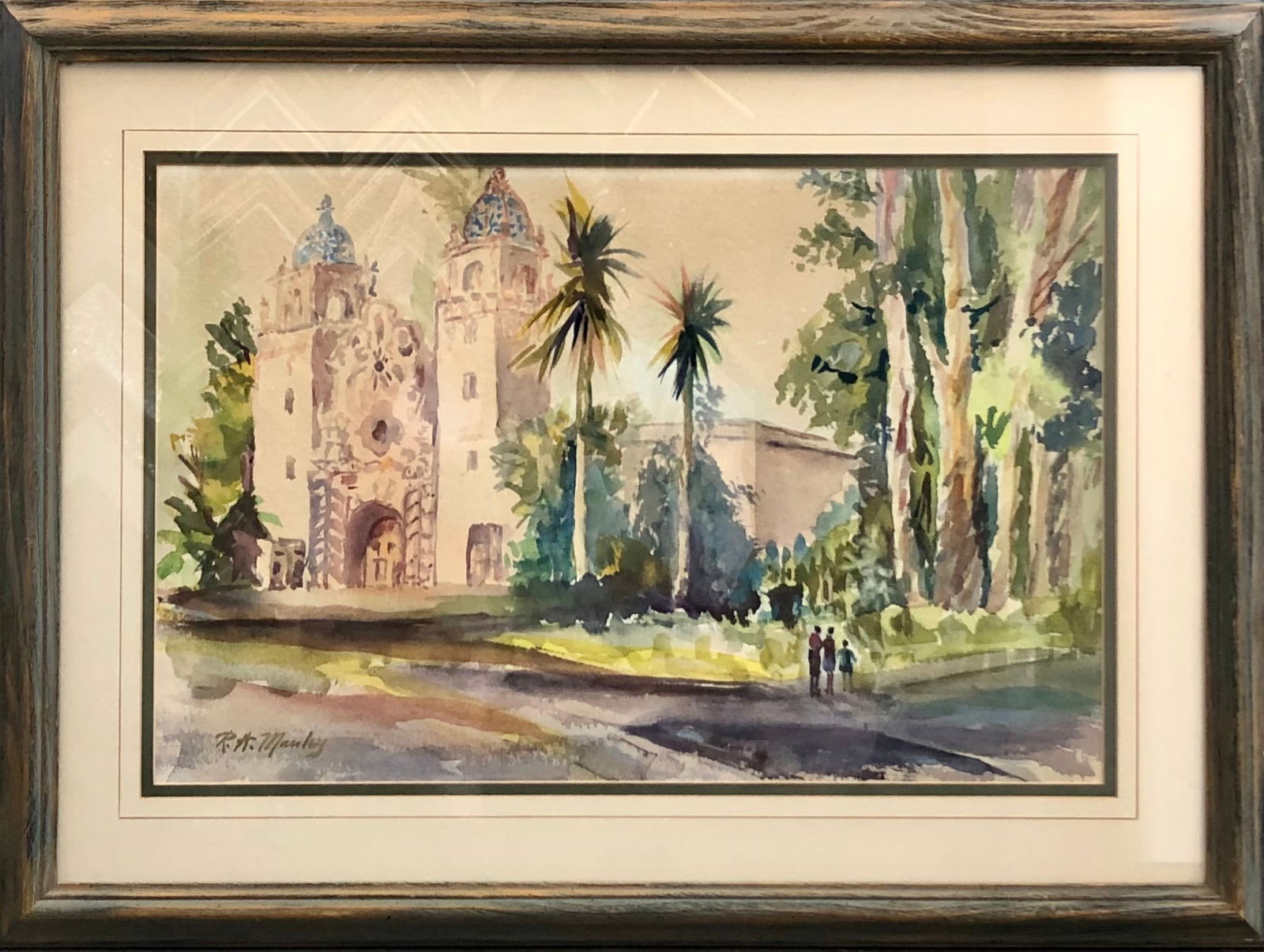 R.H. Manley "Balboa Park" Signed Original Watercolor (1 of 3)