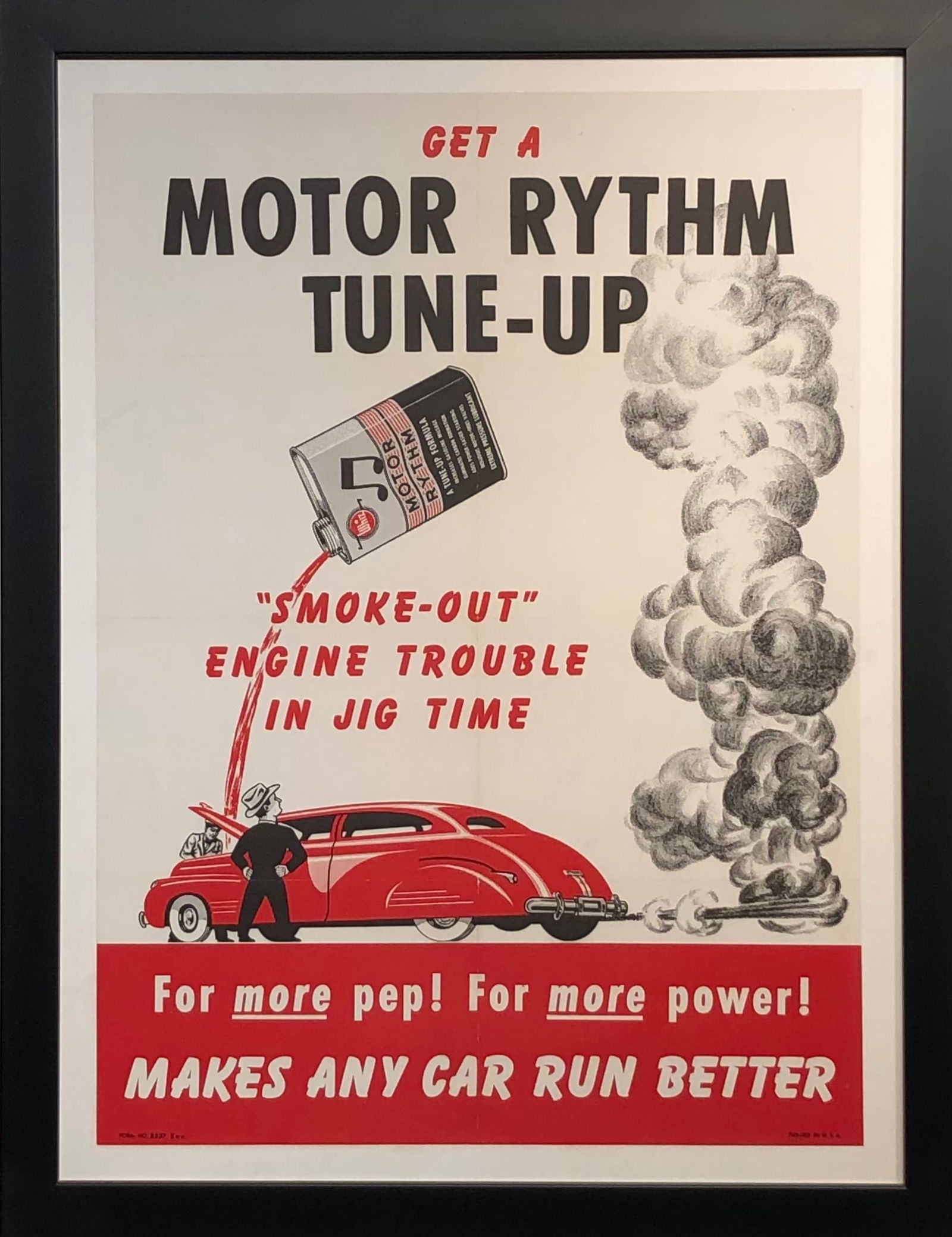 Vintage Automotive Ad Poster "Motor Rythm Tune-Up" (1 of 5)
