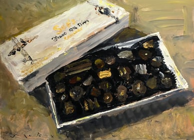 Jorn Fox "Box 'O' Chocolates" Signed Original Acrylic