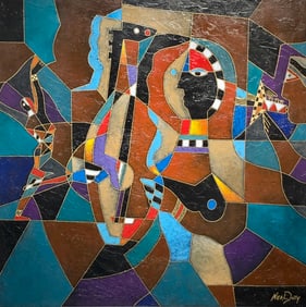 Neal Doty "Escapade" Signed Original Mixed Media (1994)