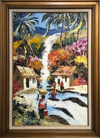 Paul Blaine Henrie "Women of Yelapa Falls" Signed Original Oil