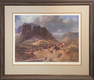 Olaf Wieghorst "Canyon Trail" Signed Lithograph AP/LE