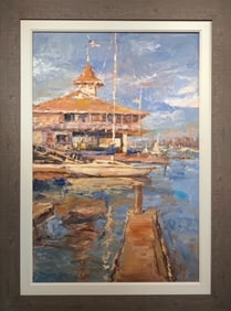 Jorn Fox Impressionist Signed Oil and Acrylic on Canvas