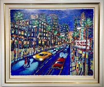 James Talmadge "City in Blue" Signed Serigraph LE