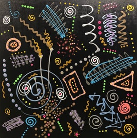 Kimm Byers "Musical Notes in Space" Signed Original