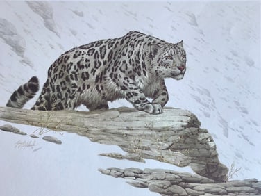 Guy Coheleach "Mountain Stalk" Signed Litho LE