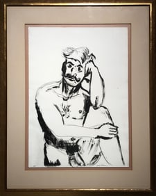 Jack Gilman "Thinking In The Nude" Signed Lithograph LE