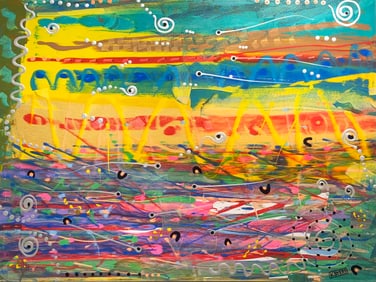 Kimm Byers "Time Rolls On" Signed Original Acrylic