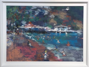 Jorn Fox (Impressionist - Avalon, CA) Signed Original Pastel