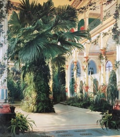Carl Blechen "Interior of a Palm House" Lithograph