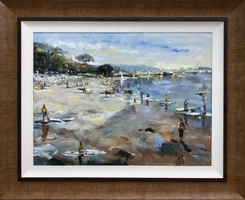 Jorn Fox Impressionist Signed Original Oil on Canvas