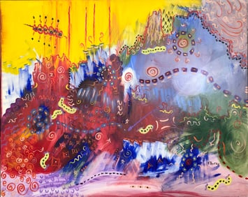 Kimm Byers "Settle Up With God..." Acrylic Signed