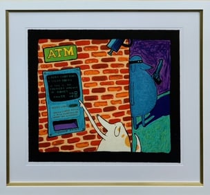 Matt Rinard "Bad Dog" Lithograph on Paper