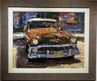 Jorn Fox Impressionist Signed Original Oil on Canvas