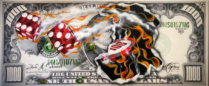 Michael Godard "1,000 Winning Big" Signed Giclee LE w/COA