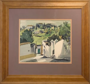 George Post "El Torreno" Signed Original Watercolor (1969)