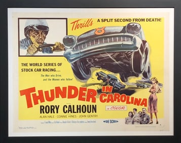 Wide Screen "Thunder in Carolina" Vintage Movie Poster LE
