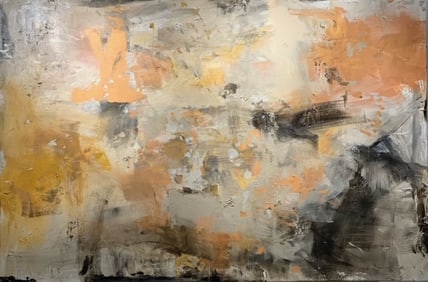 Jorn Fox Abstract Signed Original Oil and Acrylic