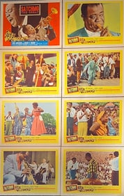 Movie Poster - Set of 8: "Satchmo the Great (United Artists, 1957)" LE (Lobby Cards)
