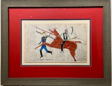 Cheryl Thompson "American Indian Kootenai Tribe" Signed Original