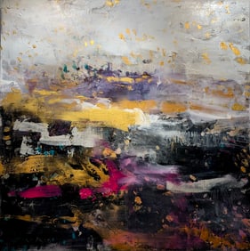 Jorn Fox Abstract Signed Original Oil on Canvas