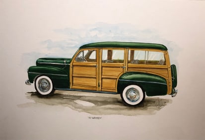 Carlos "47 Woody" Signed Original