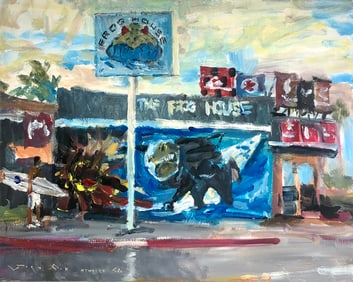 Jorn Fox Impressionist Signed Acrylic On Canvas