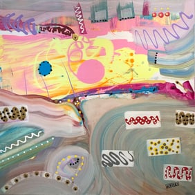 Kimm Byers "You Will Know It When You Get There!!! Signed Original Acrylic