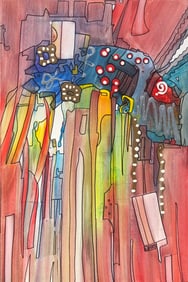 Kimm Byers "It's Not A Jerusalem Cricket" Signed Original Acrylic - Abstract