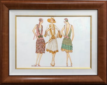 Marv Brehm "Envy" Original Gouache on Paper Signed.