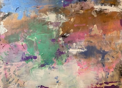 Jorn Fox Abstract Signed Original Oil and Acrylic