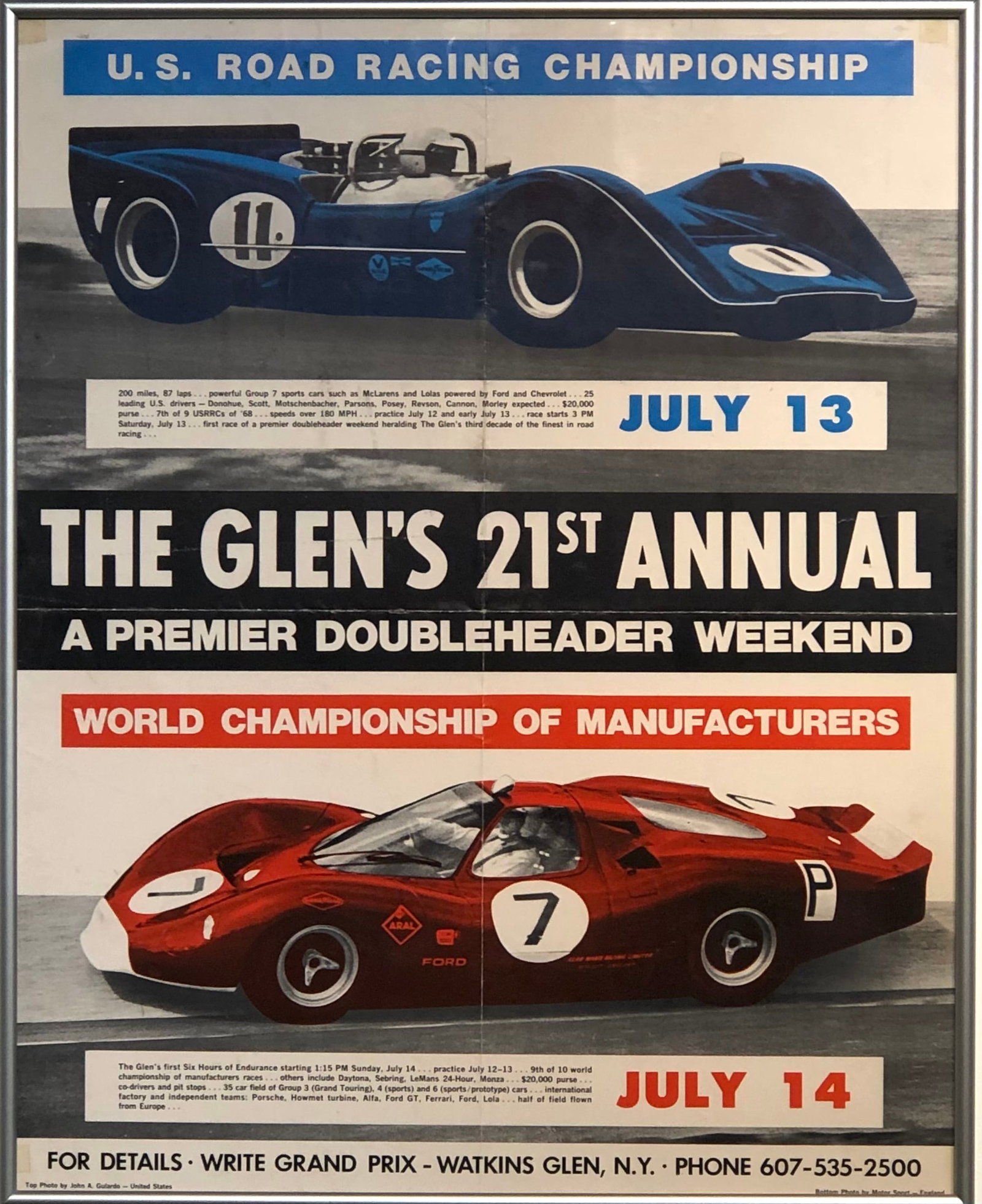 The Glen's 21 Annual Vintage Automotive Poster (1 of 5)