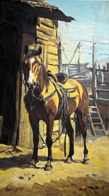 Yasemen Asad "Charlie" Signed Original Mixed Media