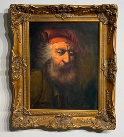 Stoyan (Untitled - Rabbi) Signed Original Oil