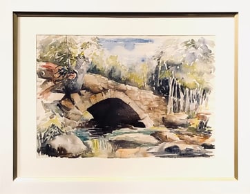 Barclay Ewing Signed Original Watercolor on Paper