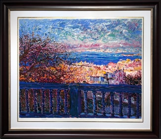 Marco Sassone "San Francisco Terrace" Signed Serigraph LE